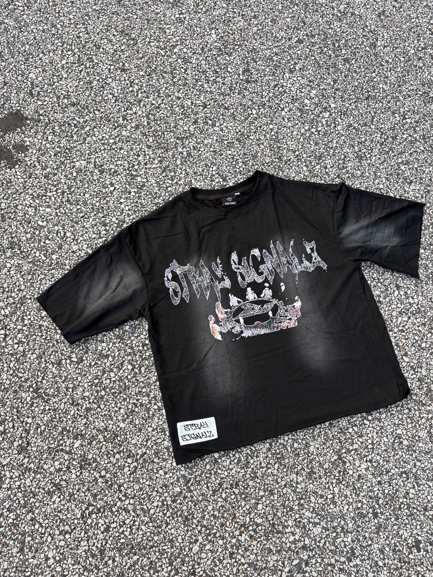 vintage inspired drop shoulder tee