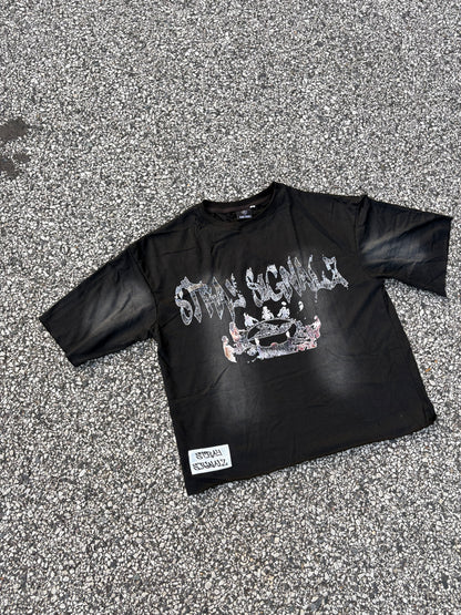 vintage inspired drop shoulder tee