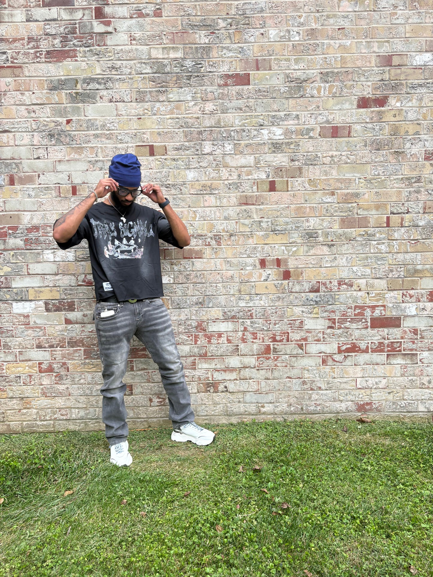 vintage inspired drop shoulder tee